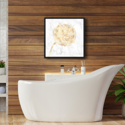Framed 24 x 24 - Golden peony