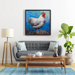 Encadré 24 x 24 - Poule grise