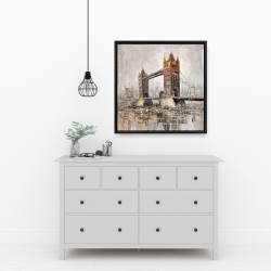 Framed 24 x 24 - London tower bridge