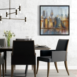 Framed 24 x 24 - Cityscape with chrysler building