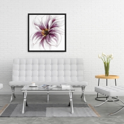 Framed 24 x 24 - Purple orchid