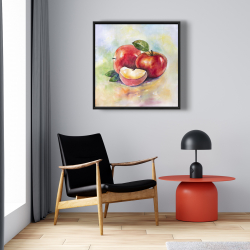 Framed 24 x 24 - Succulent apples