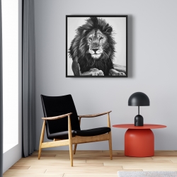 Framed 24 x 24 - The lion king