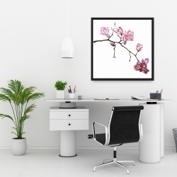 Encadré 24 x 24 - Branche de fleurs de cerisier