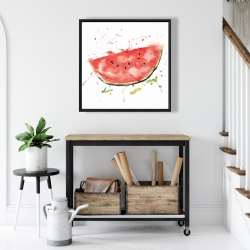 Framed 24 x 24 - Watermelon slice