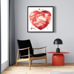 Encadré 24 x 24 - Grand coeur