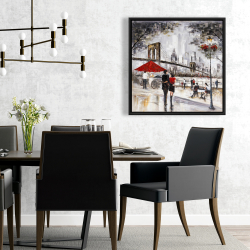 Framed 24 x 24 - Couple in new york city