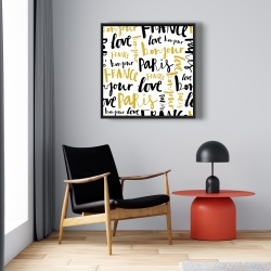 Encadré 24 x 24 - Bonjour paris