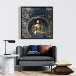Framed 24 x 24 - Grand buddha at lingshan scenic area in china