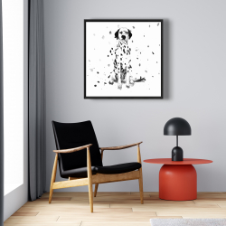 Encadré 24 x 24 - Chien dalmatien