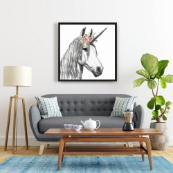 Framed 24 x 24 - Unicorn