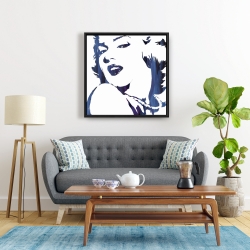 Framed 24 x 24 - Marilyn monroe in blue