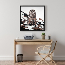 Framed 24 x 24 - Tawny owl