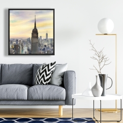 Encadré 24 x 24 - Couché de soleil sur new-york