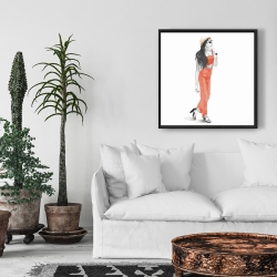 Framed 24 x 24 - Strike the pose