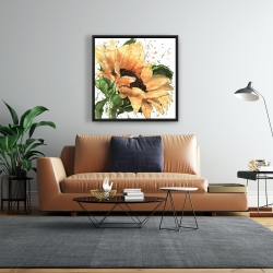 Framed 24 x 24 - Sunflower in bloom