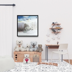 Encadré 24 x 24 - Arrêt à la plage