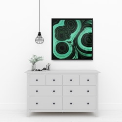 Encadré 24 x 24 - Pierre malachite