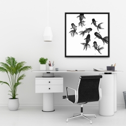 Encadré 24 x 24 - Petits poissons noirs
