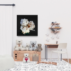 Encadré 24 x 24 - Pivoine en floraison