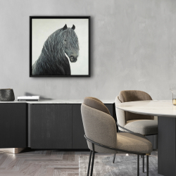 Framed 24 x 24 - Wild heart horse