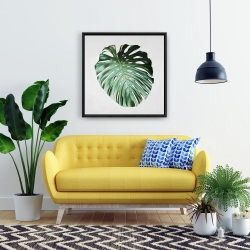 Framed 24 x 24 - Monstera leaf