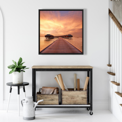 Framed 24 x 24 - Sea villas