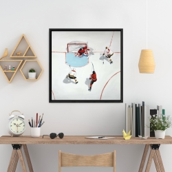 Encadré 24 x 24 - Partie de hockey mouvementé