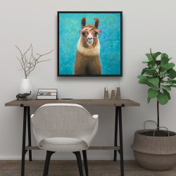 Encadré 24 x 24 - Aimable llama