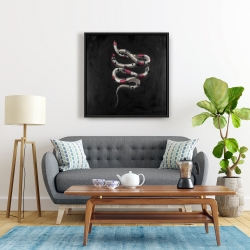 Encadré 24 x 24 - Serpent fleurit