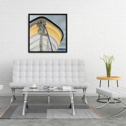 Framed 24 x 24 - The yellow boat
