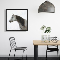 Framed 24 x 24 - Winter horse