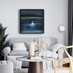 Encadré 24 x 24 - Magnifique cygne