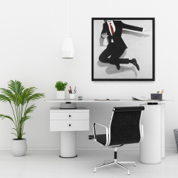 Framed 24 x 24 - Classical jumping man