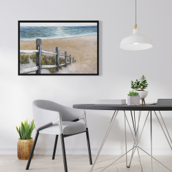 Framed 24 x 36 - Soft seaside