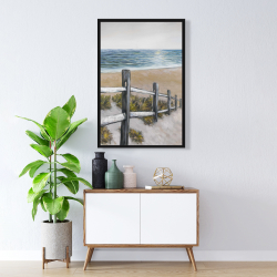 Framed 24 x 36 - Soft seaside