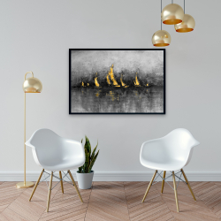 Encadré 24 x 36 - Voiliers d'or