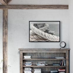 Framed 24 x 36 - Twisted boat rope