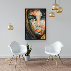 Encadré 24 x 36 - Portrait coloré de femme