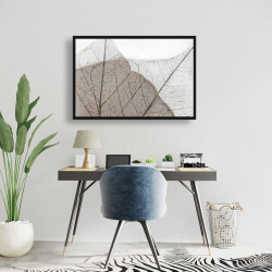 Encadré 24 x 36 - Feuilles séchées translucides