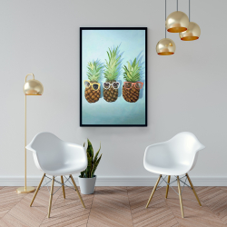 Framed 24 x 36 - Summer pineapples