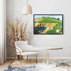 Framed 24 x 36 - Pebble beach golf links