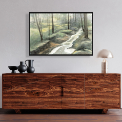 Framed 24 x 36 - Waterfall