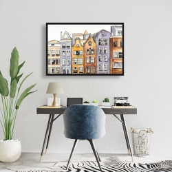 Encadré 24 x 36 - Maisons à amsterdam