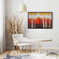Encadré 24 x 36 - Bouleaux en automne