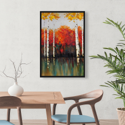 Encadré 24 x 36 - Bouleaux en automne