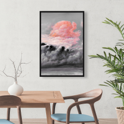 Framed 24 x 36 - Pink clouds