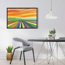 Framed 24 x 36 - Colorful road