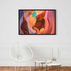 Framed 24 x 36 - Inside view of antelope canyon