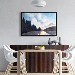 Framed 24 x 36 - Lakeview by night